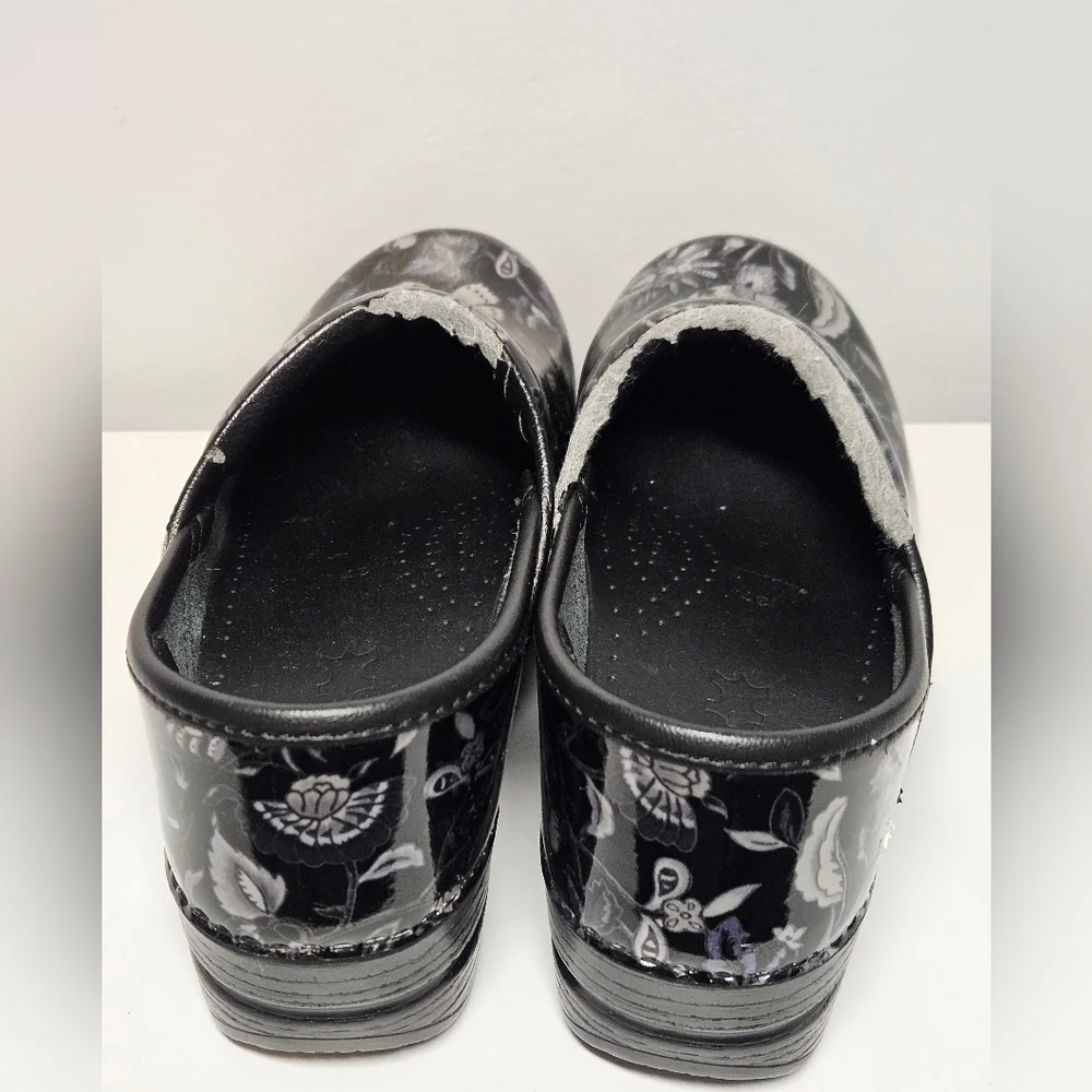 Dansko Women's Metallic Floral Print Slip-On Shoes, Sz 37, US Sz 6.5-7 - Picture 4 of 12